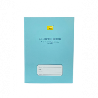 A5 size Single Line Left Margin with index Exercise Book, 100 Pages - 6pcs
