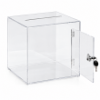 Clear Acrylic Donation Box with Key Lock