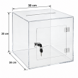 Transparent Acrylic Donation Box &ndash; 30 cm Cube