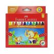 Faber-Castell 12 Color Jumbo Round Wax Crayons Multicolor