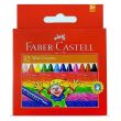 Faber-Castell 12 Color Regular Round Wax Crayons Multicolor