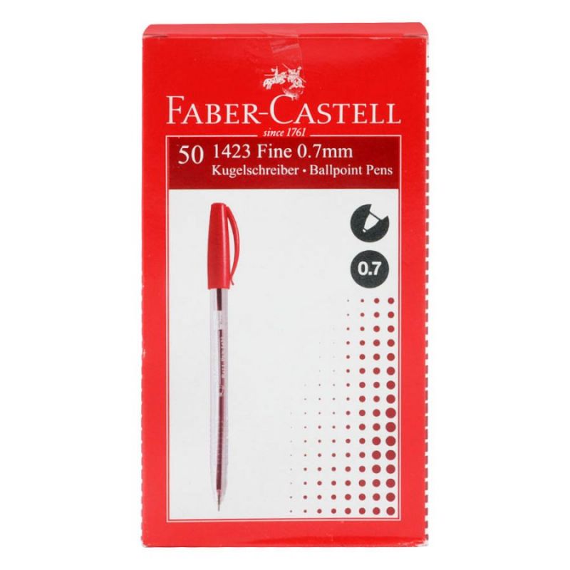 Faber-Castell 0.7 Mm Ball Point Pen Red