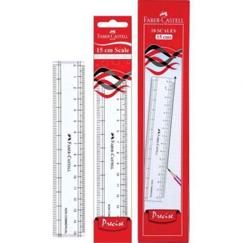 Faber Castell 15cm Rulers Transparent