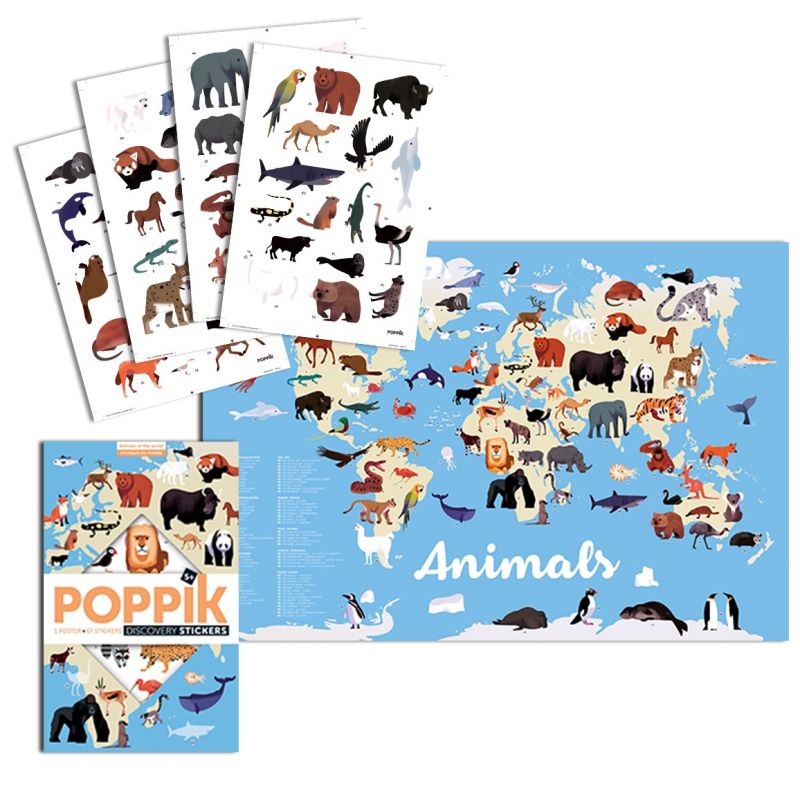 Sticker Poster Discovery - Animals Of The World