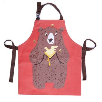 Fred The Bear Cotton Apron