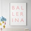 BALLERINA Wall Art Print