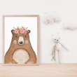 Bear Watercolour Wall Art Print