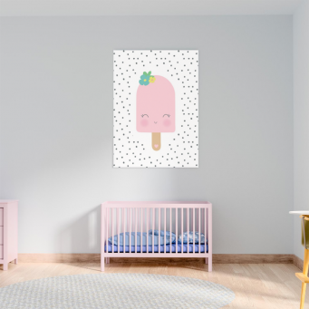 Pink Popsicle Wall Art Print