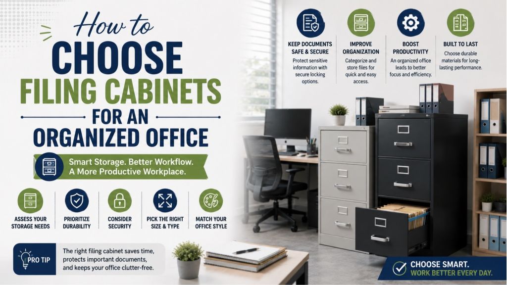 How to Choose Filing Cabinets for an Organized Office