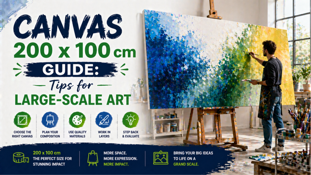 Canvas 200x100 cm Guide: Tips for Large-Scale Art