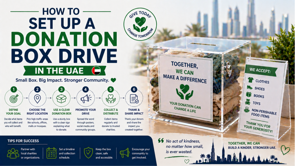 How to Set Up a Donation Box Drive in the UAE